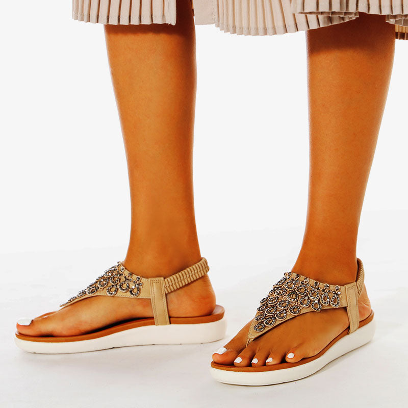 Comelyy  Ankle Strap Casual Elastic Fashion Sandals