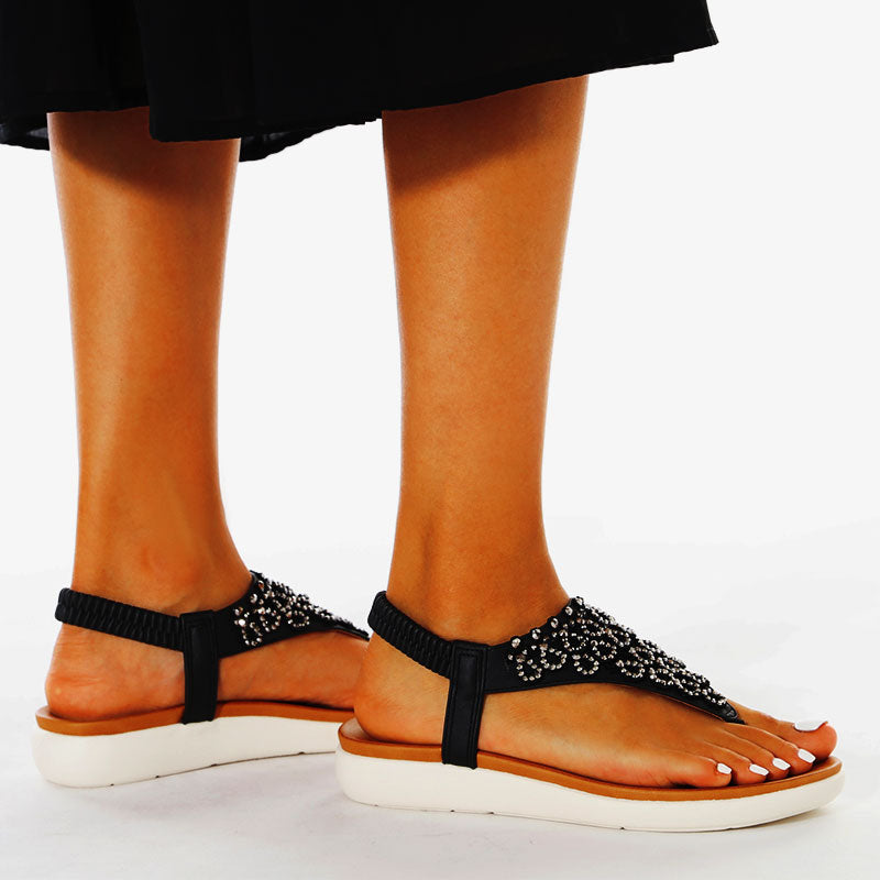 Comelyy  Ankle Strap Casual Elastic Fashion Sandals